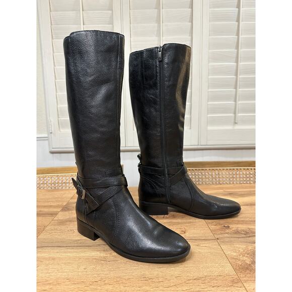 Naturalizer Women's Rena 2 Knee High Black Boots Leather Upper Size 9.5 NWOB - Picture 2 of 13